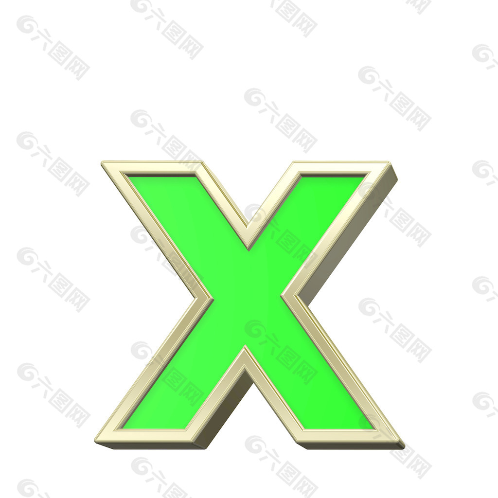 小寫字母的字母集光綠金