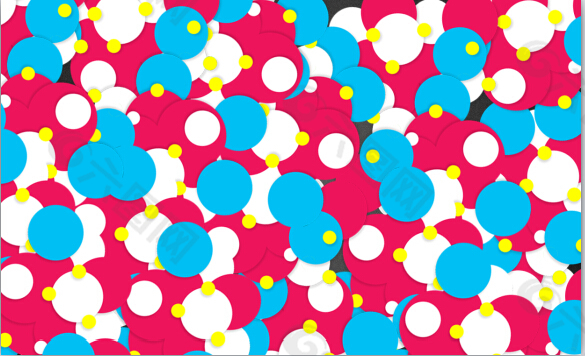 繽紛色彩圓形圖案