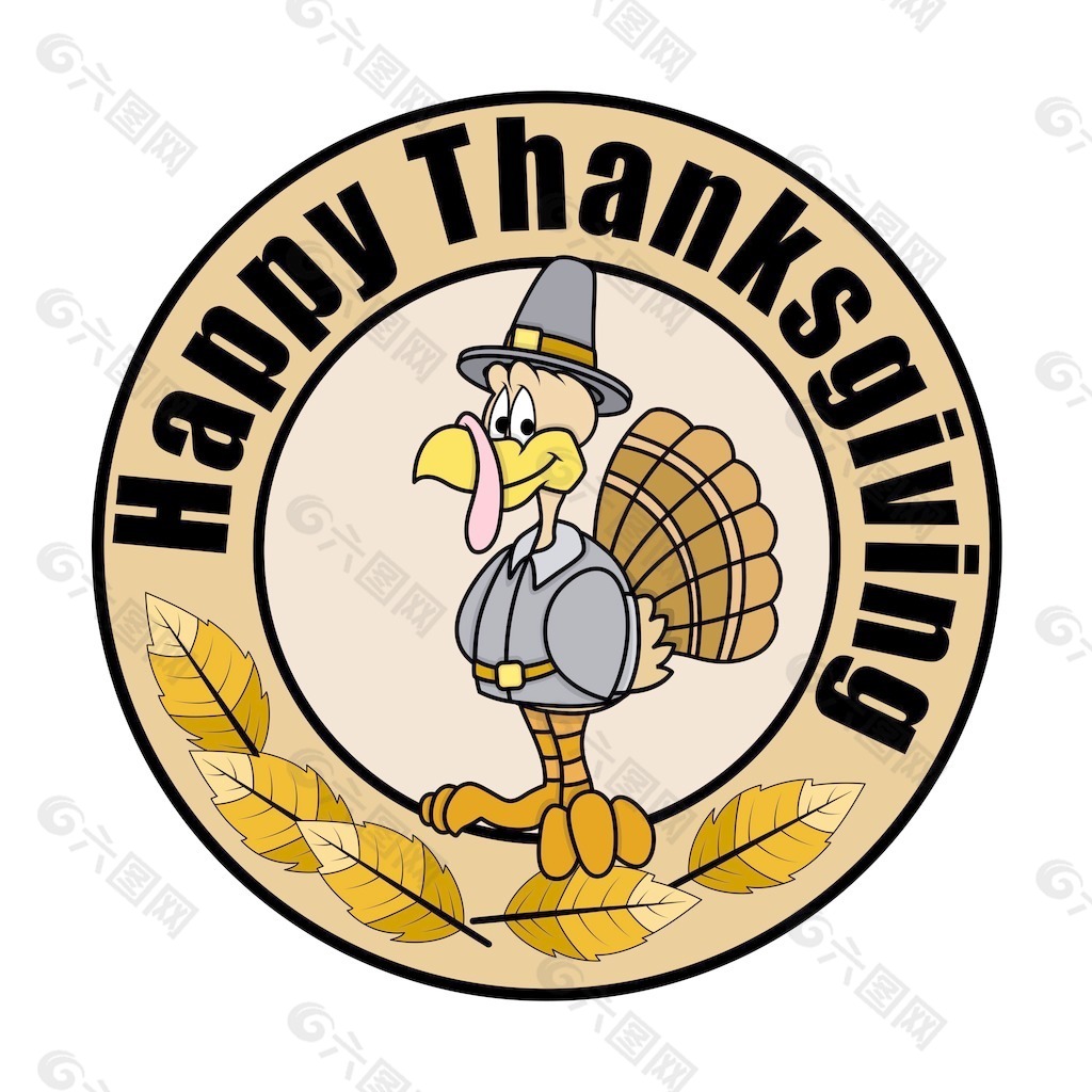 快樂火雞感恩節(jié)圖形旗幟