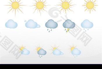 免費的天氣圖標矢量