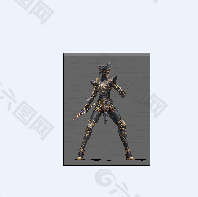 女劍士模型