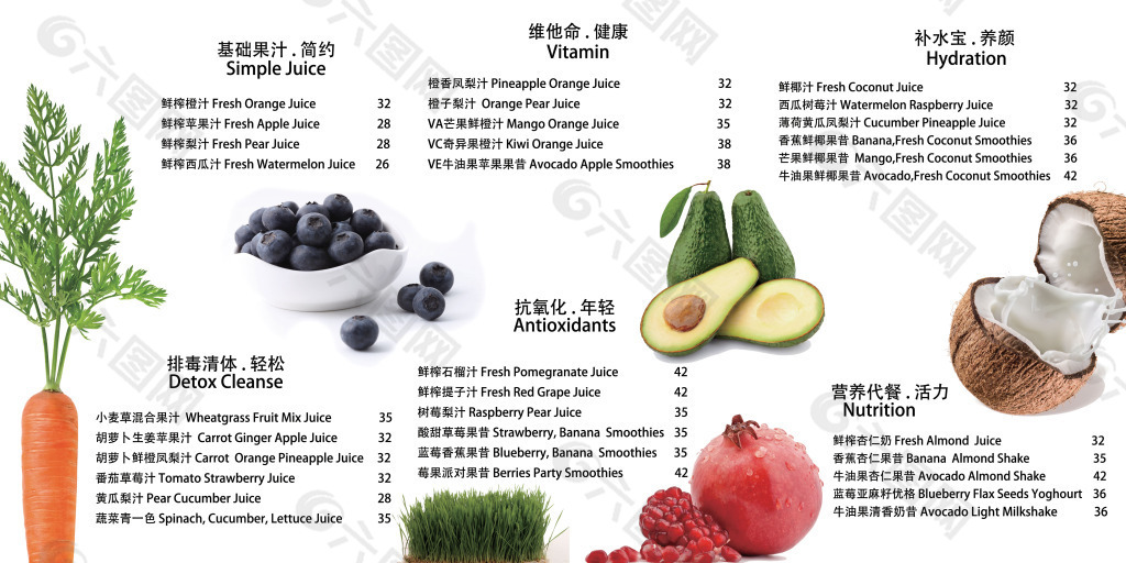 咖啡厅招牌果汁