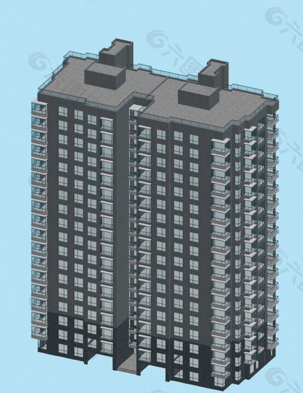 現代商業建筑群3D模型設計
