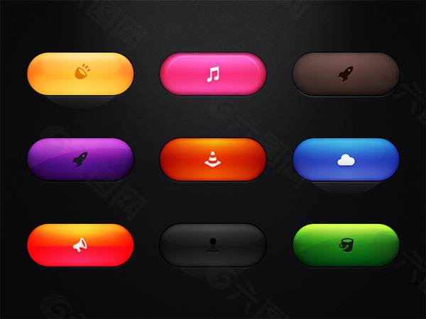 按鈕設置PSDpsd素材