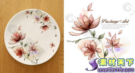 韓國(guó)花紋psd分層素材