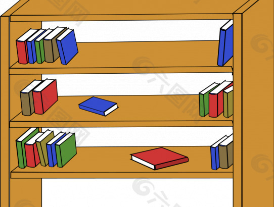 書柜的矢量圖形