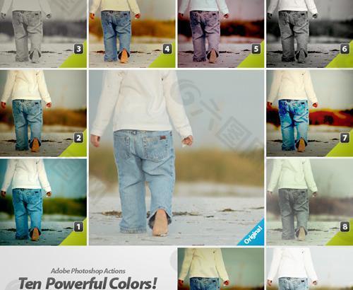 清晰色效果ps調色動作