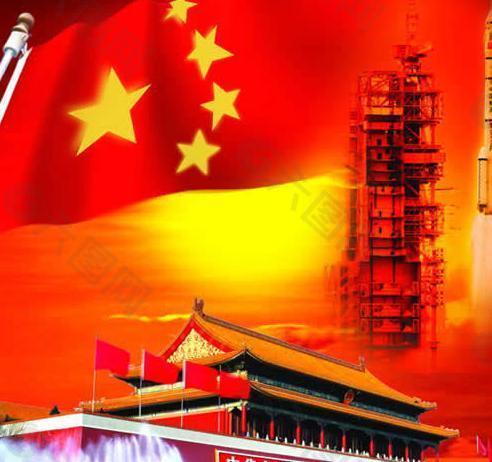 國慶節(jié)背景元素PSD素材