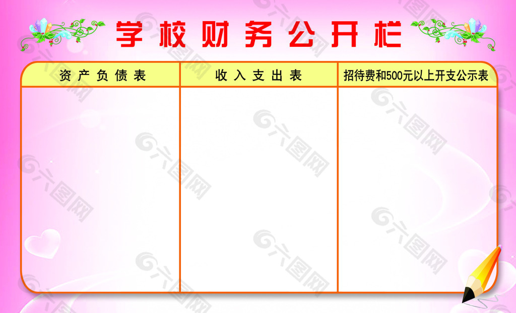 学校财务公开栏