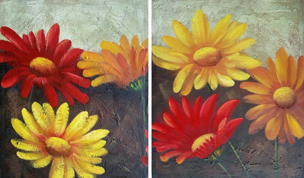 油畫(huà)花朵