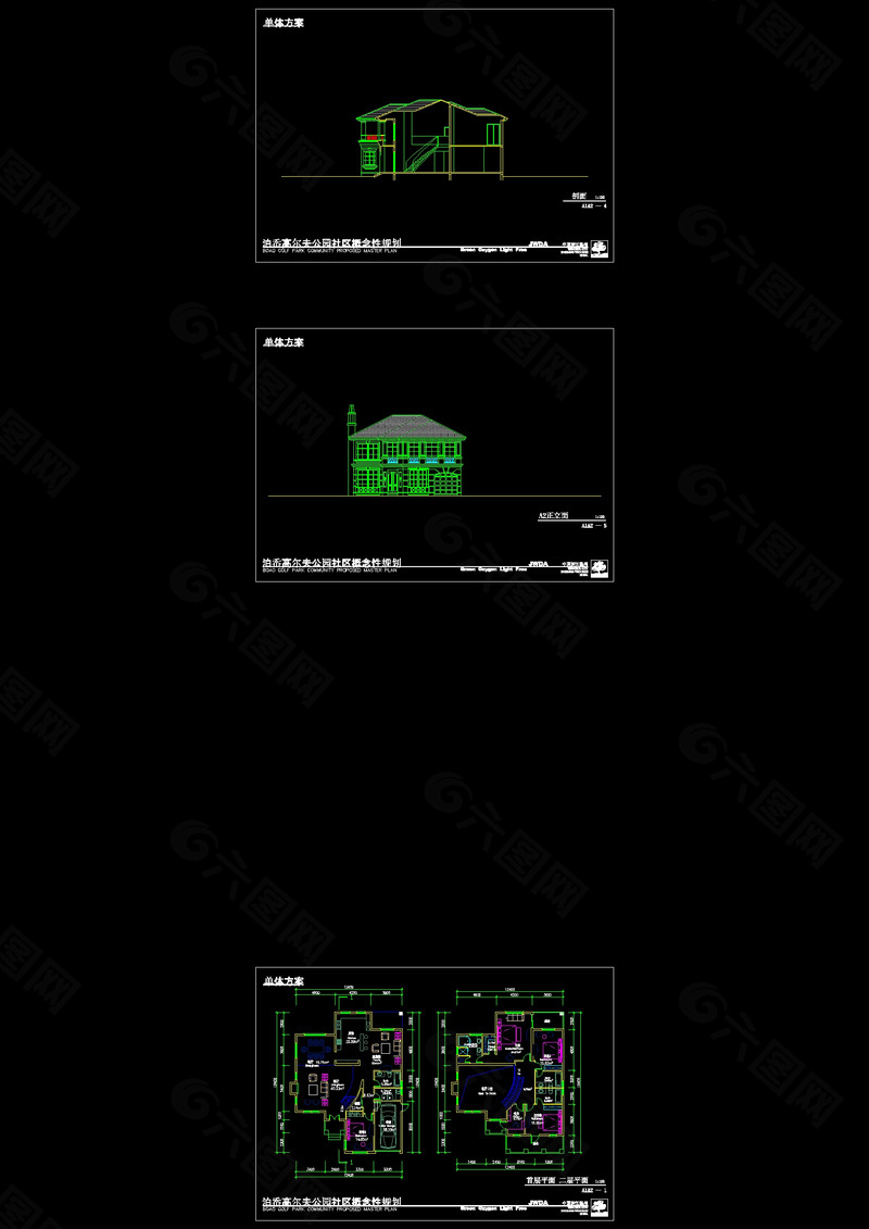 別墅cad規(guī)劃圖紙