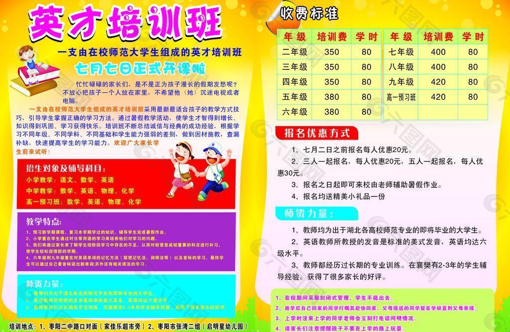 培訓(xùn)班宣傳單
