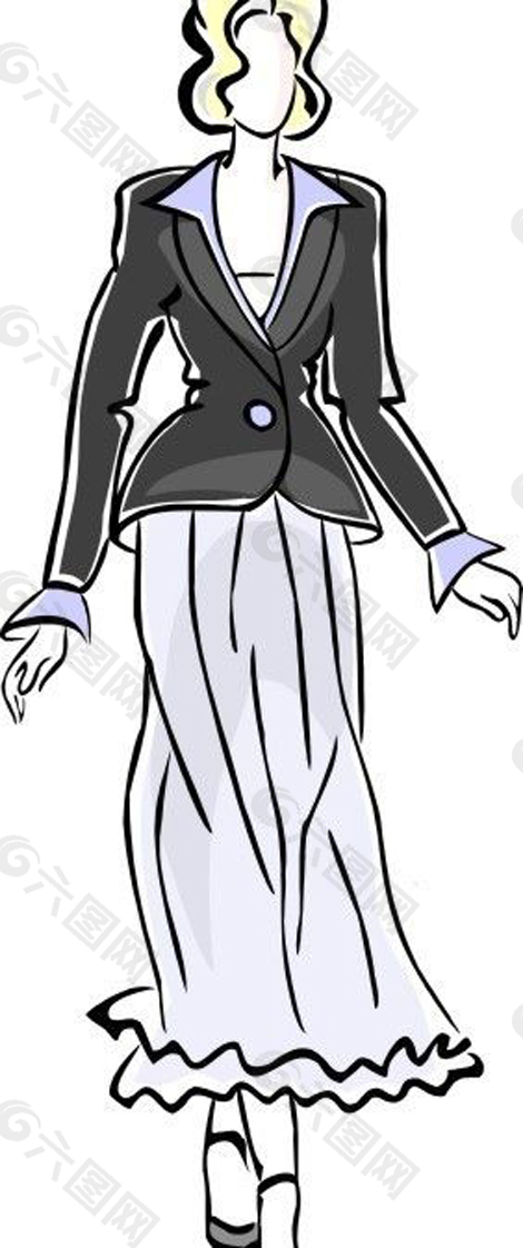 女性職業服裝設計展示wmf格式