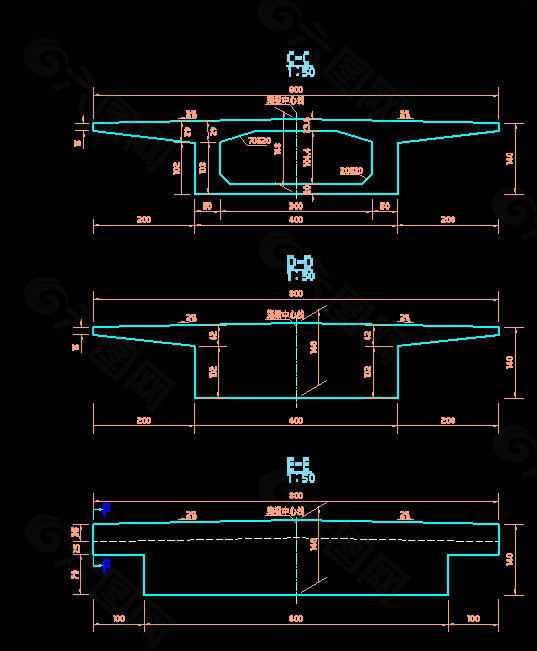 箱梁一般构造图cad图纸