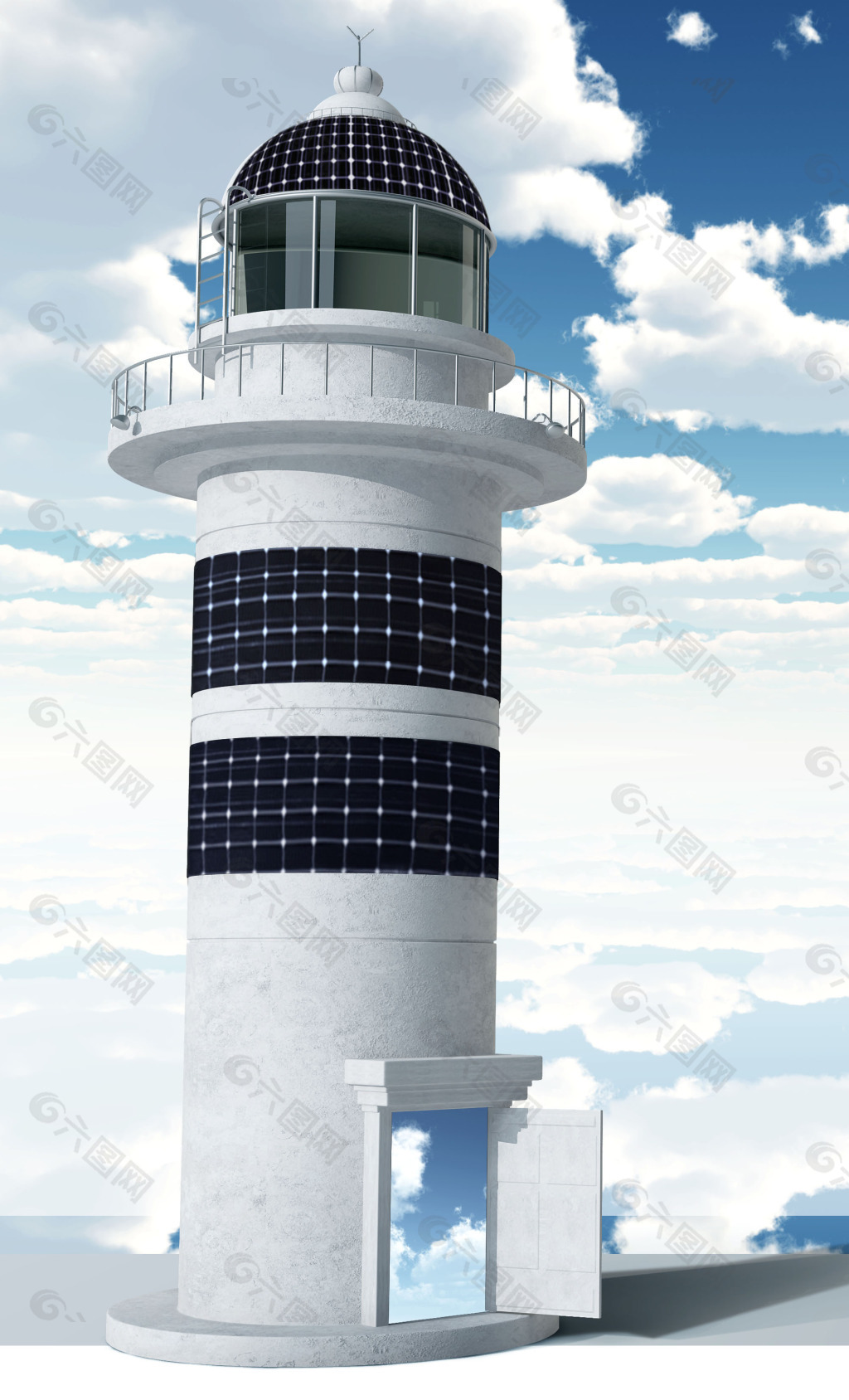 大型太陽能板發(fā)電站 電站 太陽能板