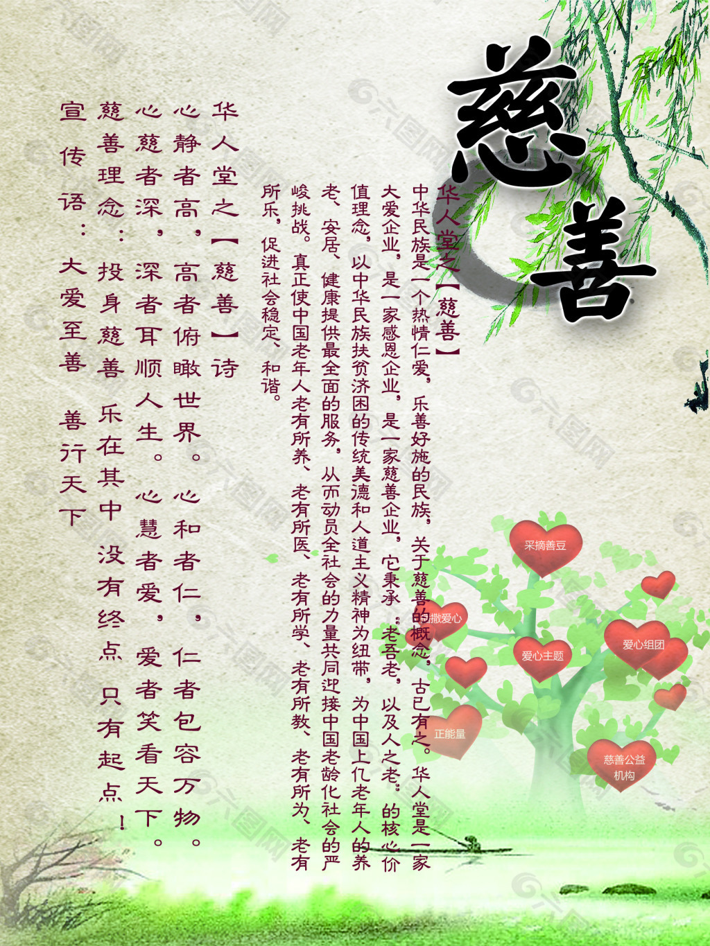 展板慈善华人堂之【慈善】