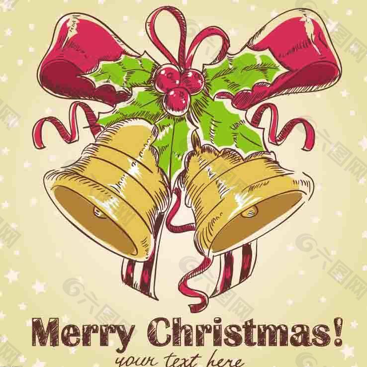 復古圣誕背景圖片