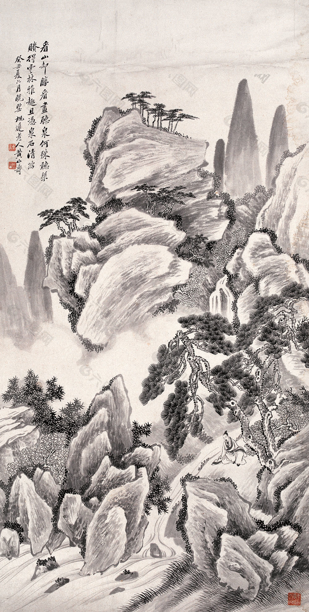 看山聽泉