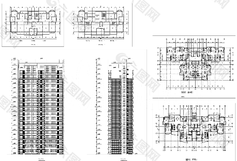 住宅樓施工圖紙
