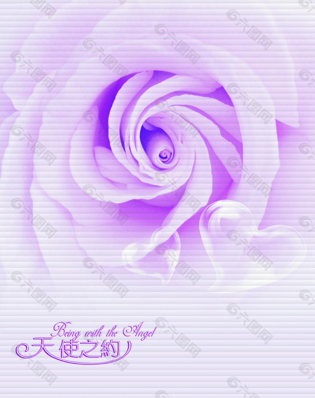 浪漫玫瑰移門(mén)圖案