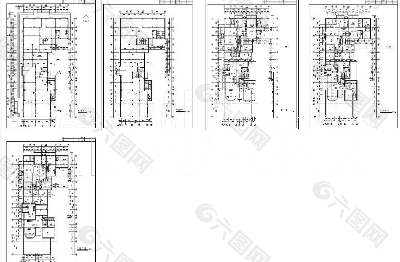 多层住宅楼平面图