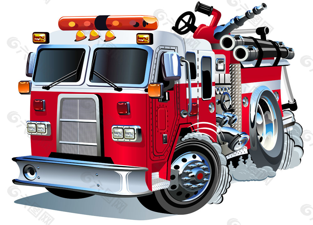 彩色消防车产品工业素材免费下载(图片编号:4924418)