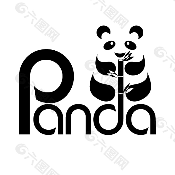 萌萌的熊猫logo