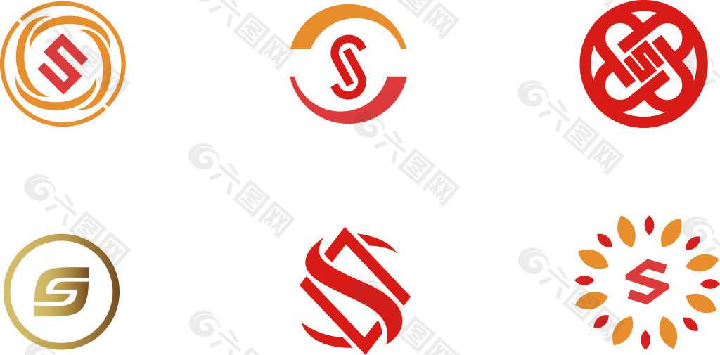 字母s的变形logo设计设计元素素材免费下载(图片编号:4930415-六图网