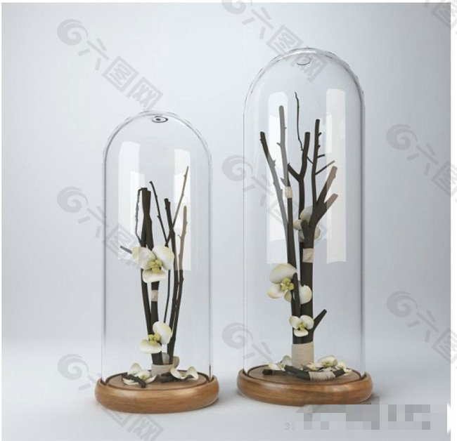 玻璃花瓶3Ｄ模型素材