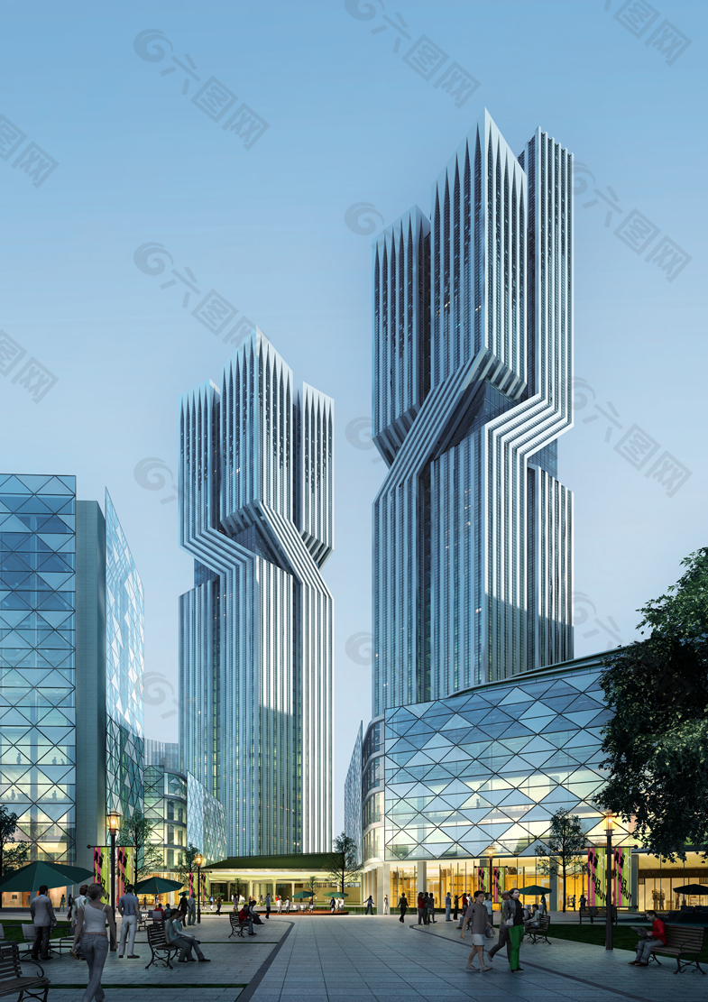 创意高楼建筑装饰装修素材免费下载(图片编号:4948757