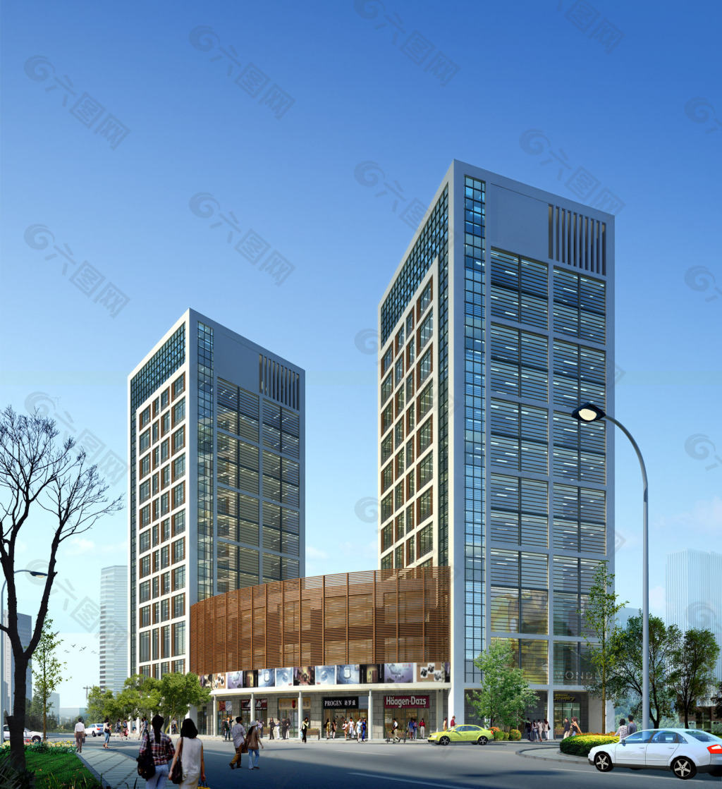 商務雙子建筑