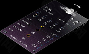 蘋(píng)果5 iOs6 天氣UI設(shè)計(jì)