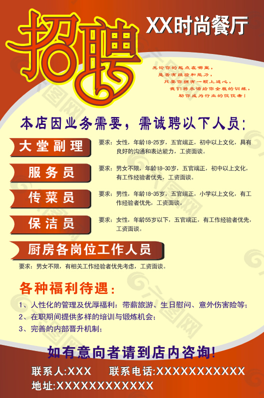 招聘海報(bào)