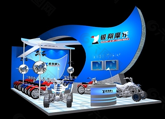 摩托展覽特裝下載