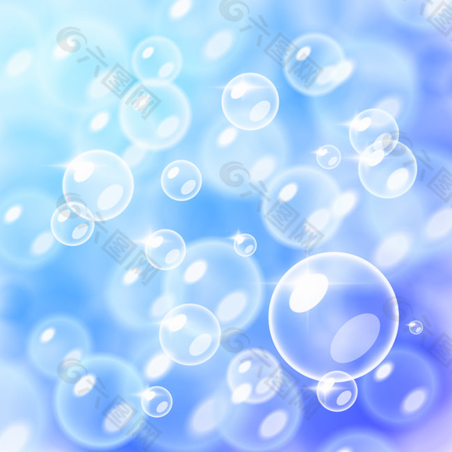 氣泡背景矢量素材
