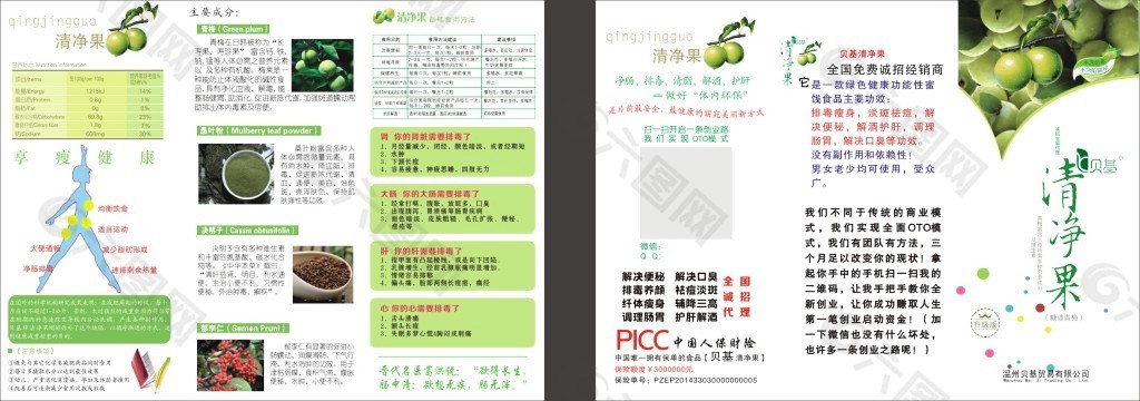 清凈果宣傳單