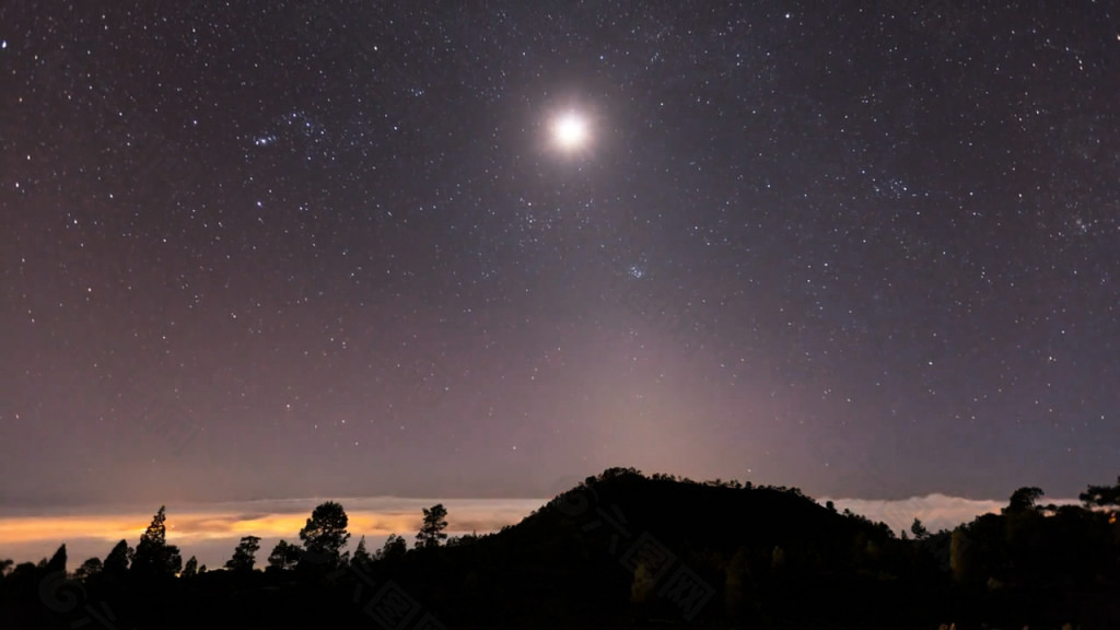 星空美景摄影视频素材