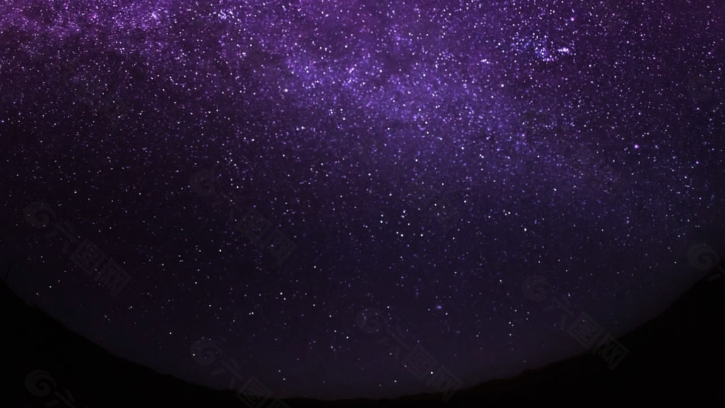 紫色星空视频素材