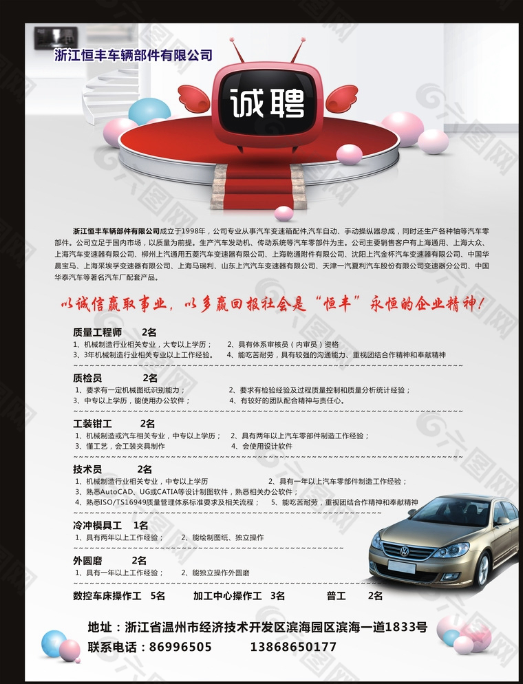招聘 海報圖片