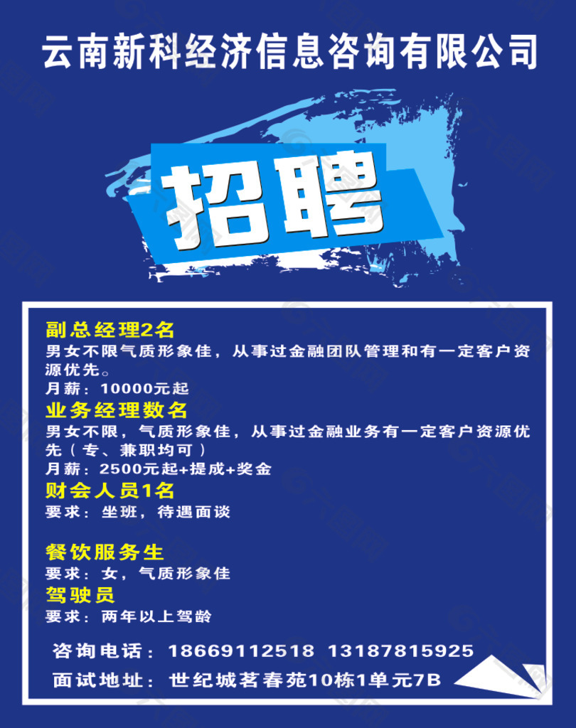 云南新科經(jīng)濟(jì)信息咨詢公司招聘圖片