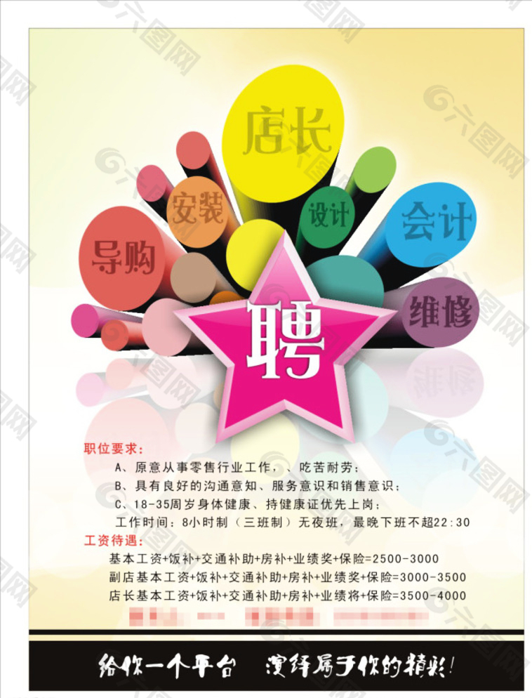 創(chuàng)意招聘海報圖片