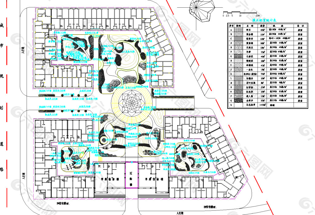 公園景觀 灌木配植圖片