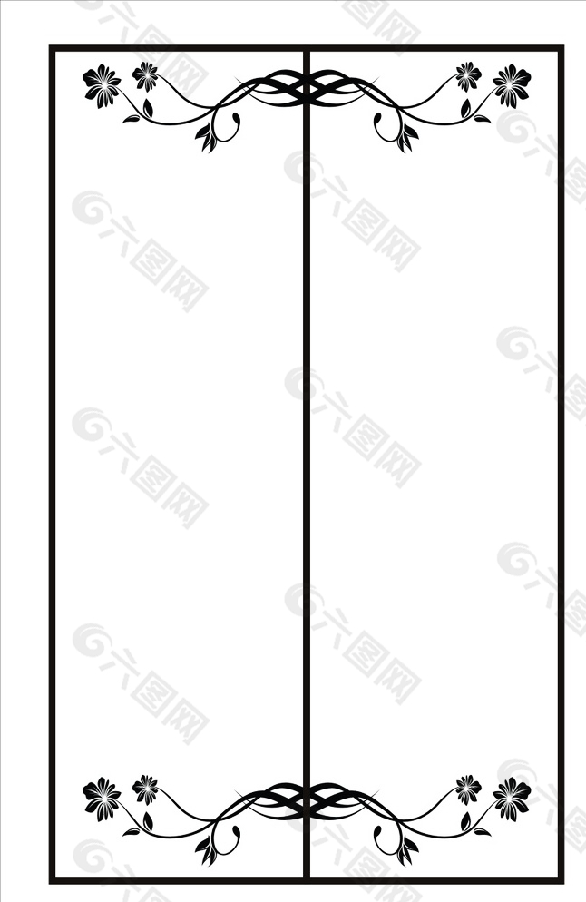 移門花紋圖片