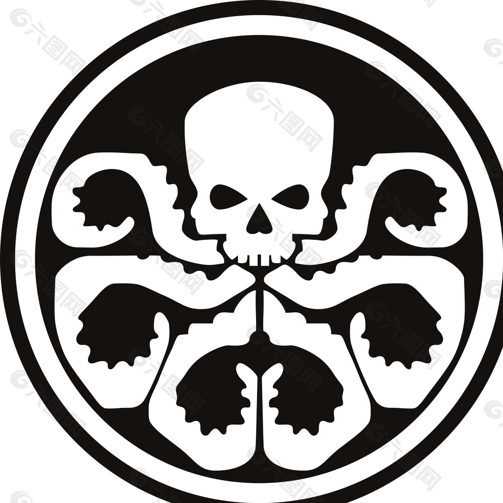 对九头蛇,标志,神盾局对头,红骷髅,美国队长,设计,广告设计,logo设计