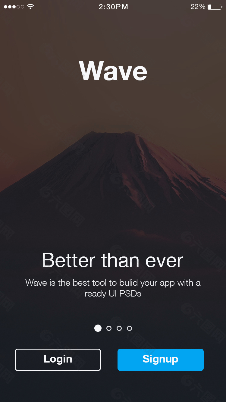 手机移动APP 引导页欢迎界面