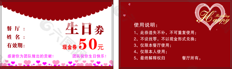 生日券