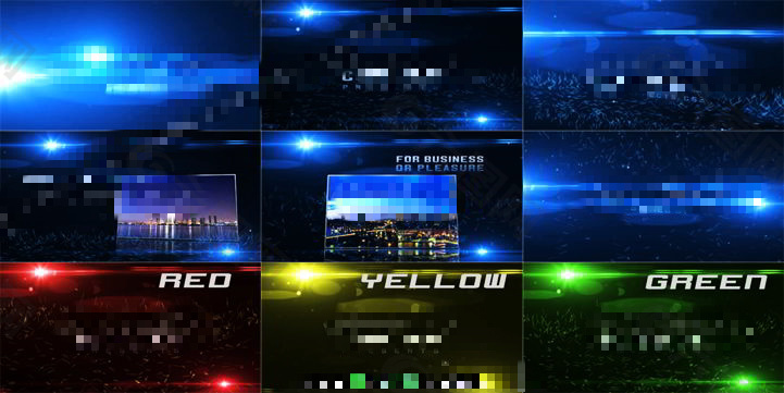 精美炫光粒子隧道AE展示模板