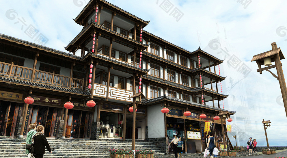商業(yè)街圖片
