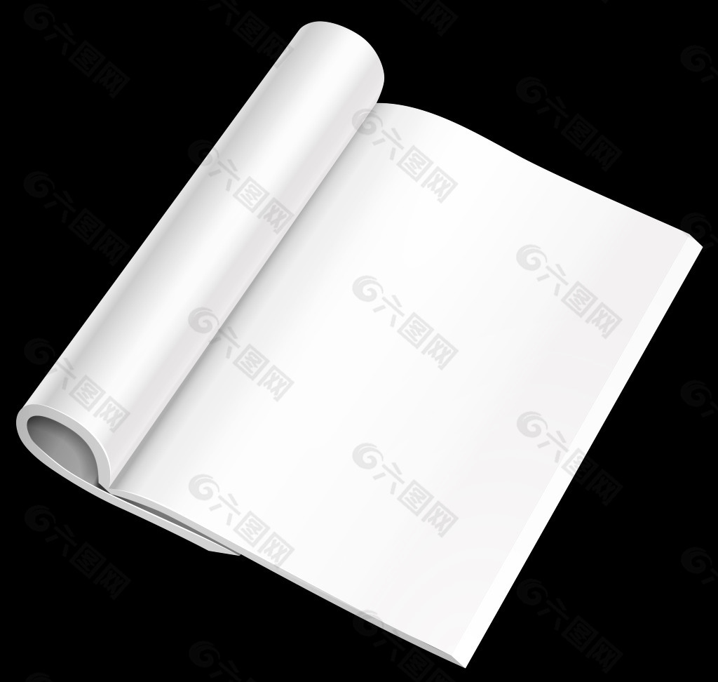 空白的書