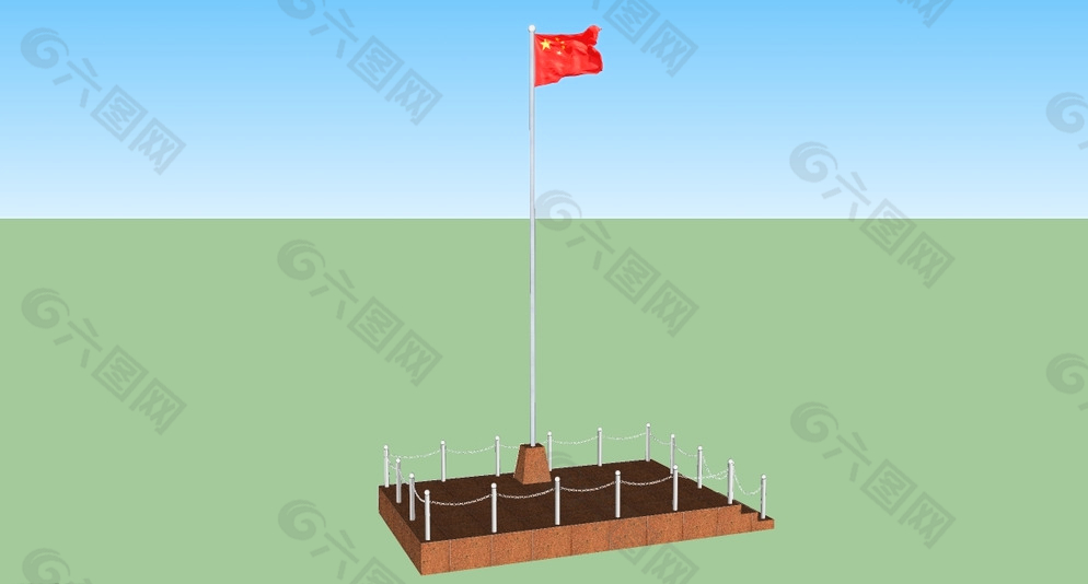 浏览本次作品的您可能还对旗台,司令台,国旗,升旗,旗杆,设计,sk素材